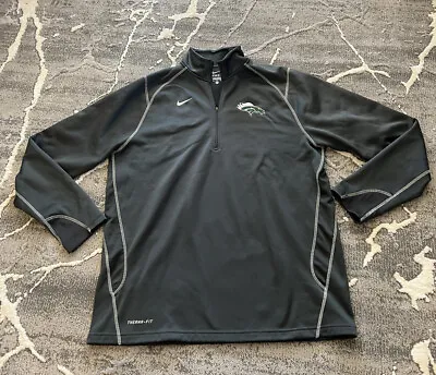 NIKE Pullover Mens Size XL Therma Fit 3/4 Zip Fleece  Eagle High Mustangs • $17.90