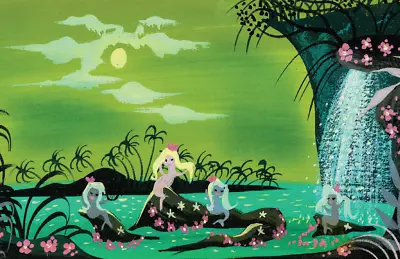 Mary Blair Peter Pan Mermaid Lagoon Waterfall Concept Disney Poster Print • $19.49