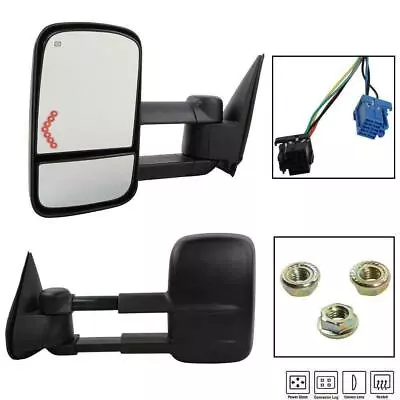 Power Heated LED Signals Tow Mirrors For 03-06 Chevy Silverado 1500/2500/HD/3500 • $80.36