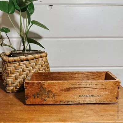 Antique / Vintage Wooden Cheese Box Windsor Castle Club Cheese Club Box • $24