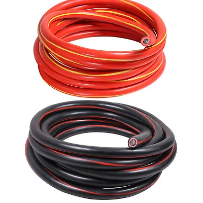 2 Gauge Black Red Kit Power Ground Battery Cable Wire Car Audio Truck RV Amp Lot • $23.49