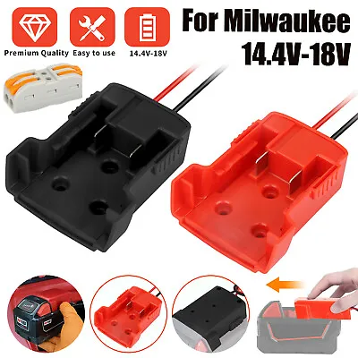 Battery Adapter DIY Power Wheels Dock Holder 14AWG For Milwaukee 14.4V/18V Max • $8.99