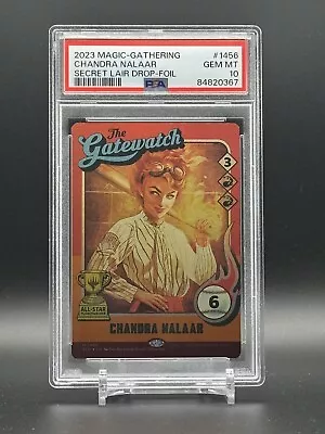 2023 MTG Secret Lair Drop Baseball Baseballing Chandra Nalaar Foil PSA 10 Magic • $79