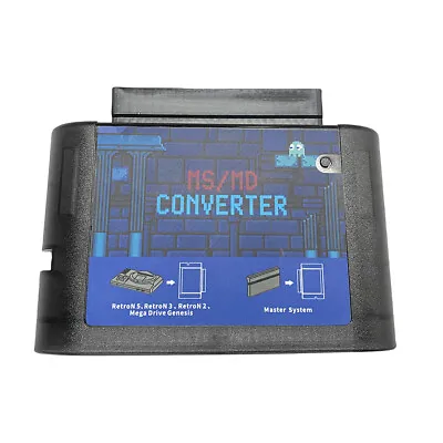 MS To MD Game Card Converter Game Writer Card For Master System For Megedrive • £9.95