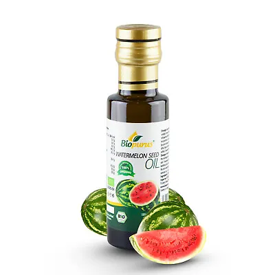 Biopurus Certified Organic Cold Pressed Watermelon Seed Oil 100ml • £18.10