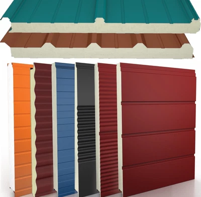 £23.28 • Buy SANDWICH PANEL WALL ROOF Insulated  PUR PIR 40mm NEW ( 30-50-60-80mm Available )