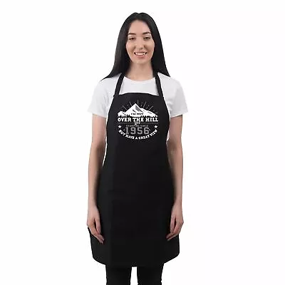 65th Birthday Presents For Women Ladies Gifts Her Funny Apron Over The Hill 1956 • £11.97