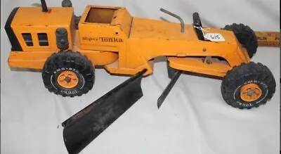 Mighty Tonka 1973 Orange Pressed Steel 3945 Road Grader   • $89