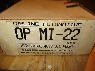 $89.99 • Buy NEW TOPLINE Engine Oil Pump-Eng 4G93 057-1279 OPMI22 1.8L DODGE EAGLE MITSUBISHI