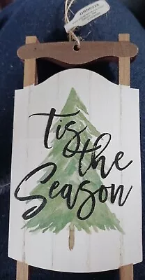 P.Graham Dunn Christmas Holiday Tis The Season Wood Ornament - NEW! • $11