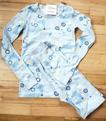 NWT Hanna Andersson Blue FROZEN ELSA Organic Cotton PAJAMAS 150 12 SOLD OUT • $24.99