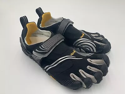 Vibram Fivefingers Komodosport Black Silver Womens 40 Eu / 8.5-9 Us Running • $39.60