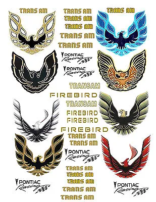 1:18 Firebird Transam Decals #2 For Diecast Model Cars & Dioramas Displays • $10.50