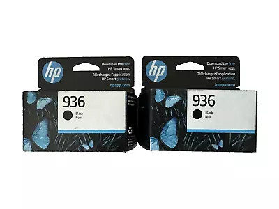 HP 936 Black Original Ink Cartridge 4S6V2LN *Lot Of 2* Exp Date 06/2025* • $79.99