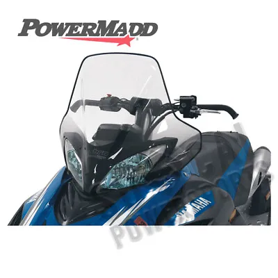 Powermadd Cobra Windshield-18.5in.-Clear/Black Fade For 2007 Yamaha RX10MS Apex • $153.08