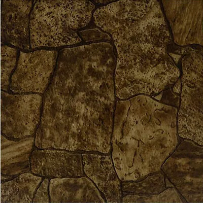 Rustic Stone Vinyl Floor Tiles 20 Pcs Self-Adhesive Flooring -Actual 12'' X 12'' • $26.99