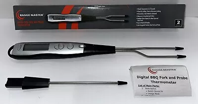 Range Master Digital BBQ Fork & Probe Thermometer Grilling Oven EUC • $11.88