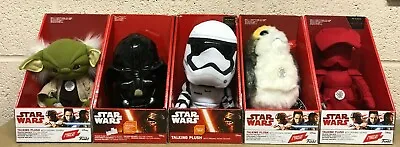 Star Wars Talking Plush Toys Yoda/ Darth Vader/ Storm Trooper/ Porg  • £9.99