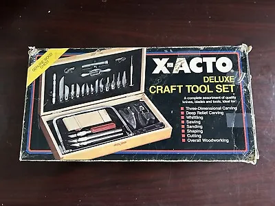 $20 • Buy X-ACTO DELUXE CRAFT TOOL SET No. X5087 Vintage.Not Complete See Box Photo.Used