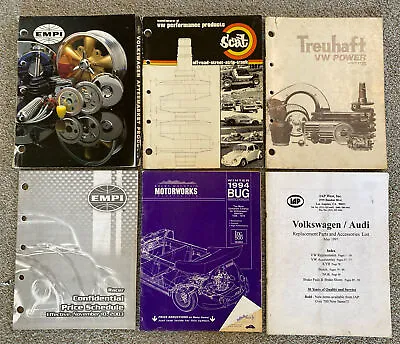 Vintage VW Parts And Accessories Catalogs Car Brochures - EMPI Scat Treuhaft • $69.99