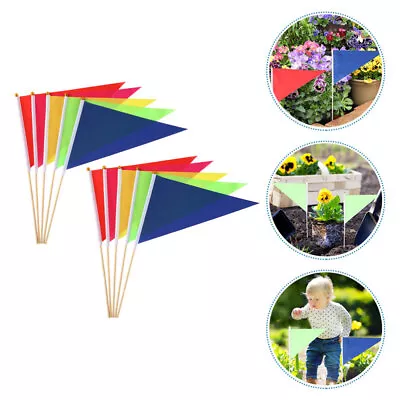 10x Marker Flags Construction Marking Flags Yard Flags Marker Lawn Flags Marker • $10.92