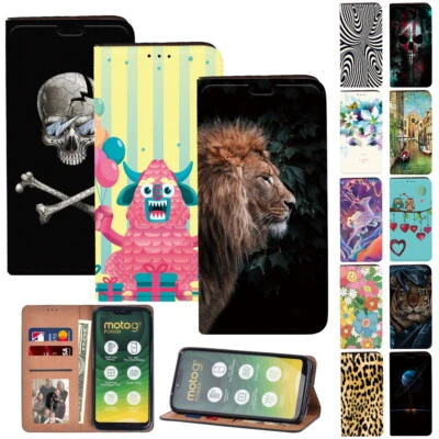 £3.92 • Buy For Motorola Moto E20 E30 E40 G10 G22 G31 G50 -   Leather Phone Stand Cover Case
