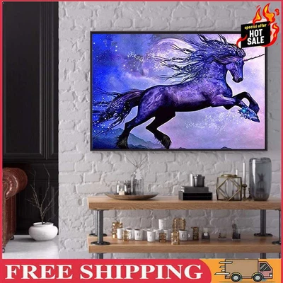 $13.85 • Buy Unicorn 5D DIY Diamond Painting Kits Full Round Drill Wall Decor Rhinestone Art