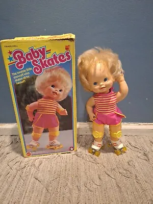 Baby Skates 15  Skating Doll 1982 Mattel In Original In Box TESTED Works • $49