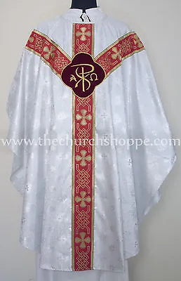 Silver Clergy Gothic Vestment And Stole Set Gothic Chasuble Casula Casel Gothic • $99.99
