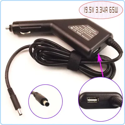 Laptop DC Adapter Car Charger + USB For Dell Inspiron 15 7000 (7570) 22 3263 • $39.95