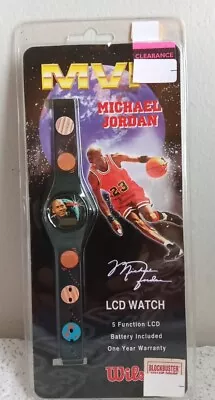 VINTAGE 90s MVP MICHEAL JORDAN WATCH BY WILSON 1990s OG IN PACKAGING • $34