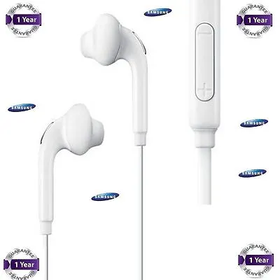 Brand NEW SAMSUNG EARPHONES HEADPHONES HANDSFREE FOR GALAXY S6 S7 EDGE NOTE 4 S3 • £5.99