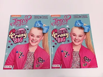 Lot Of 2 Nickelodeon Jojo Siwa Coloring Books DREAM CRAZY BIG Tear & Share Pages • $13.68