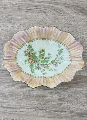 Vintage James Kent Pottery Small Decorative Bowl Scalloped Rimmed C.1945. • £8.50