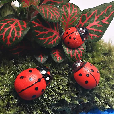 £4.38 • Buy 10PCS New Hanging Decorative Ladybirds Garden Wall Ornament Home Outdoor√