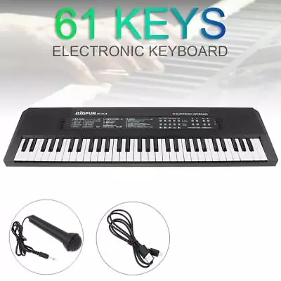 61 Keys Digital Piano Keyboard Electronic Electric Keyboards & Microphone Gifts • $31.34