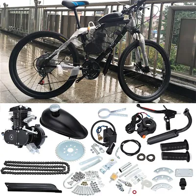 Full Set 80cc Bike Bicycle Motorized 2 Stroke Petrol Gas Motor Engine Kit Set • $95.39