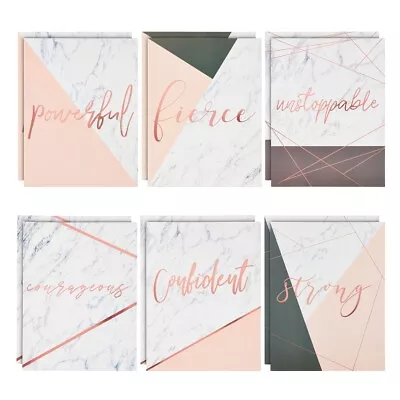 12-Pack Inspirational 2 Pocket Folders For Marble Print Office Supplies 12x9 In • $19.89