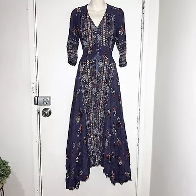 JAASE Maxi Boho Floral Dress Size L #33404 • $40