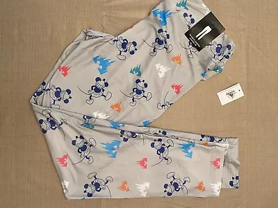 Disney Parks Mickey Mouse Castle Ankle Leggings Size Medium New • $30