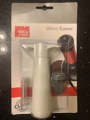 $11 • Buy Vacu Vin 0054241 Vacuum Pump With Wine Stopper White NEW