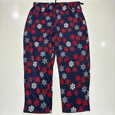 NWT Club Room Christmas Pajama Fleece Pants Men's Size XXL Loungewear Comfy Red • $13