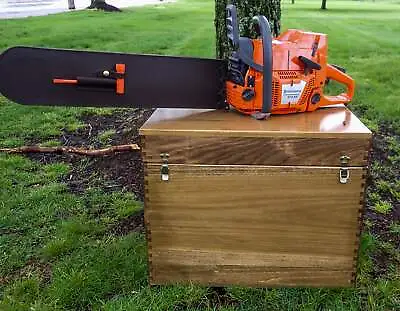 Duke's Wooden Chainsaw Carry Storage Case Fits Stihl Husqvarna Echo • $150