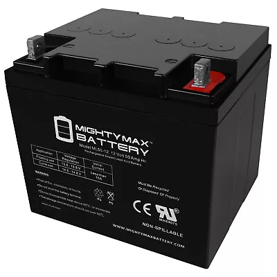 Mighty Max 12V 50AH SLA Replacement Battery For UB12500 45979 45977 • $109.99