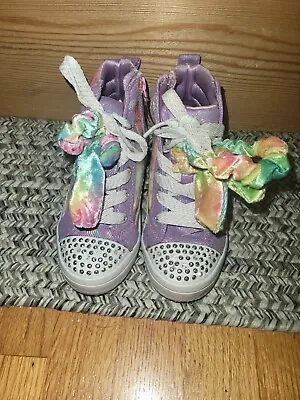 Little Girls Twinkle Toes: Sz 11 Twi-Lites - Scrunchie Magic Casual Sneakers • £20.07