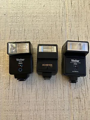 VTG Vivitar Auto 2600 Vivitar Electronic Flash 2000 Achiever 115A Camera Flash • $28