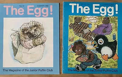 2 X THE EGG Junior Puffin Club Magazine JAN PIENKOWSKI 1980's SHIRLEY HUGHES • £12