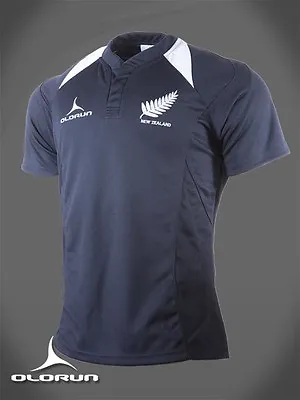 Olorun New Zealand Supporters Rugby Jersey Black/White S-XXXXL  • £10