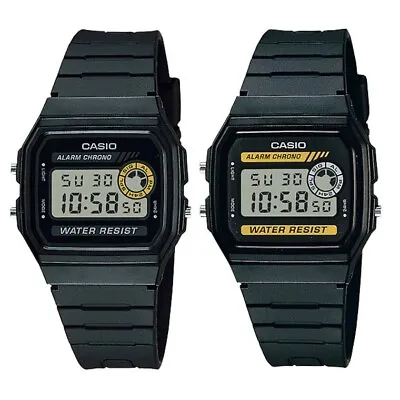 Casio F-94WA Black & Yellow Basic Retro Vintage Style Unisex Digital Watch • $32.95