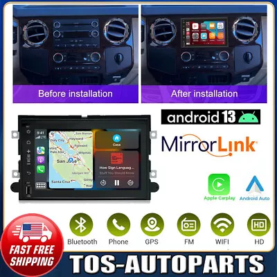 For 2006-2014 F-250 F-350 Android 13 Apple Carplay Car Stereo Radio GPS Navi • $140.99